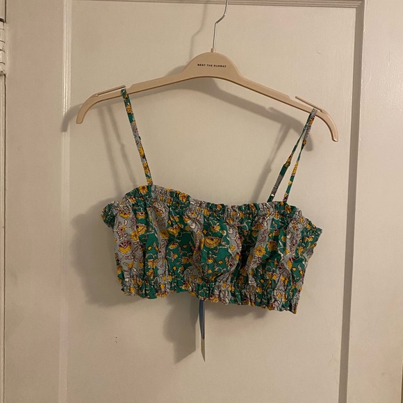 NWT RHODE x Target 2-Piece Set Outfit Whimsical Floral Crop Top and Midi Skirt - Picture 8 of 9